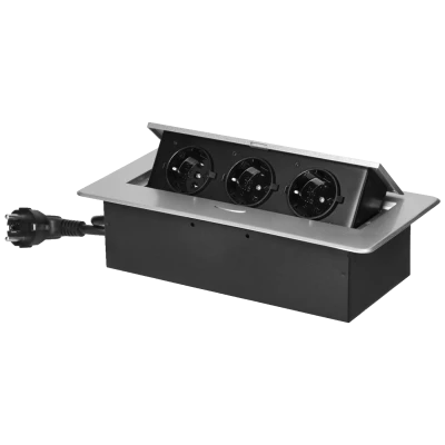 Orno Produžni kabel sa 3 x Schuko utičnice, ugradbena - OR-GM-9033(GS)/G