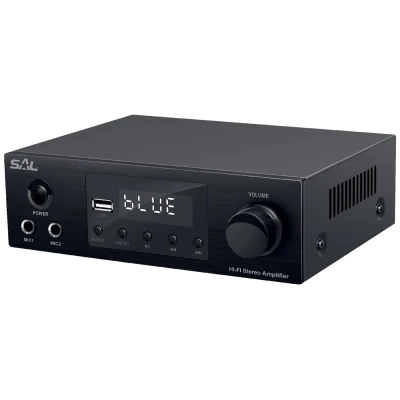 SAL Multimedijsko mini HiFi pojačalo,2x50W,BT-FM-USB-OPTI-KOAX - BTA 250
