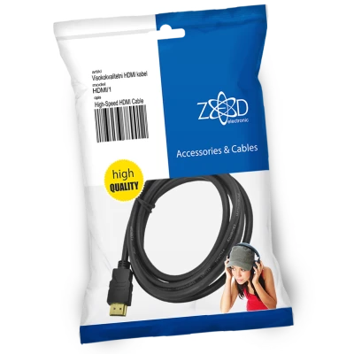 ZED electronic HDMI kabl, 1.0 met, ver. 1.4 - HDMI/1