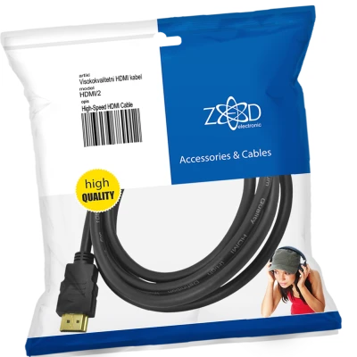 ZED electronic HDMI kabl, 2.0 met - HDMI/2
