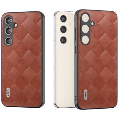 NN-Su Maska za Samsung S24+, TPU + PC + PU koža - Galaxy S24+ PU Phone Case(Brown)