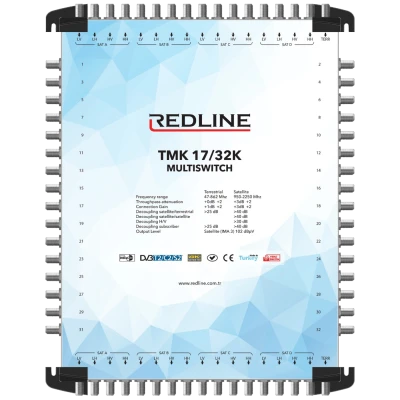 REDLINE Multišalter 4 satelita na 32 utičnice,kaskadni(bez adaptera) - TMK 17/32K