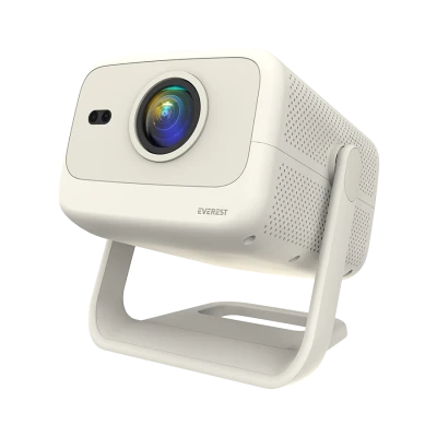 Projektor EVEREST PJ05 Adonis Cream/White Auto Focus 1920*1080P 12,000 Lumens Android 9.0 4K Supported Full HD Projector, 39829