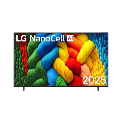 LG TV LED 55" 55NANO80A3B 4K Nano Cell , webOS Smart TV, Magic remote,