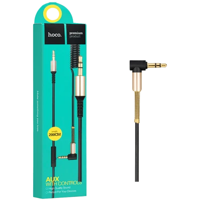 hoco. Audio kabl 3.5 mm sa mikrofonom, dužina 2.0 metra - UPA02 Spring Audio AUX MIC