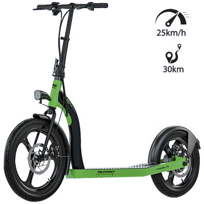 MS Energy Električni Romobil, 20/16" točkovi, 25 km/h, Domet do 30 km - r10  black / green