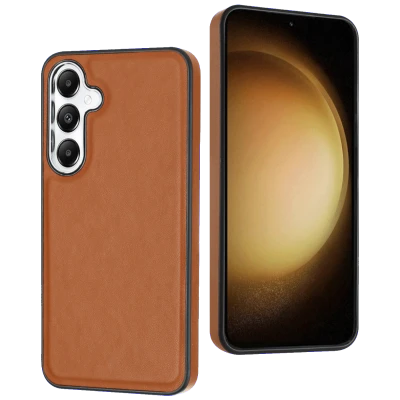 NN-Su Maska za Samsung S24+, koža, braon - Galaxy S24+ Leather Case(Brown)