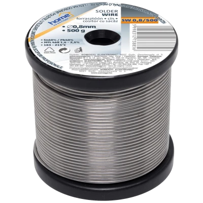 SMA Tinol za lemljenje, Ø 0.8 mm, 500g - SW 0.8/500