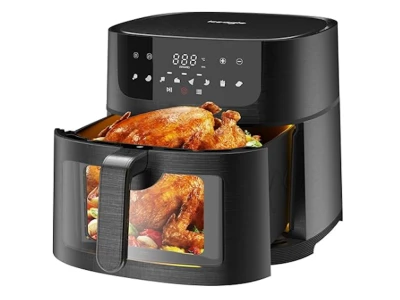 Ninja dvozonska fritezaKap. 9.5L, snaga 247W, 6 funkcija, digitalni termometar i kont. table
