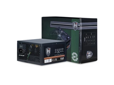 Inter-tech PSU HiPower SP-650W12cm fan, Mainboard 20+4PinPCI-Express 6+2Pin, 4x SATA, 1x Floppy