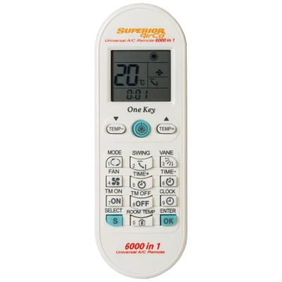 Superior Daljinski upravljač za klime, 6000 kodova, univerzalni - RC AirCo 6000in1