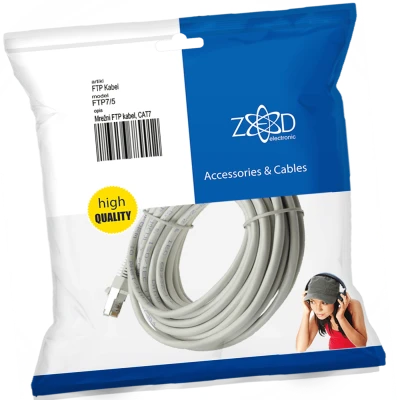 ZED electronic Mrežni FTP kabl, CAT7, dužina 5.0 metara - FTP7/5