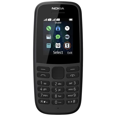 Nokia Telefon mobilni , 1.77" zaslon, Single SIM, FM radio - Nokia 105 SS Black EU