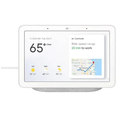Google Pametni 7" zaslon, Google Assistant, WiFi, Bluetooth - Google Nest Hub Chalk