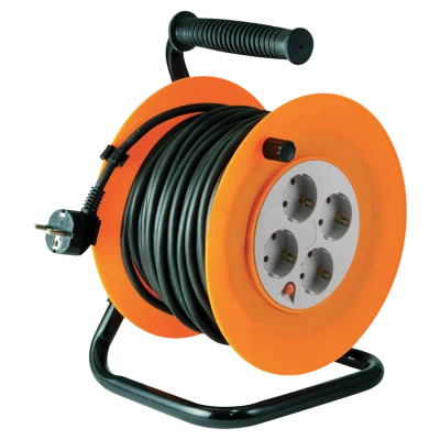 home Motalica za kabl, 50 met., H05VV-F, 3 x 1.5 mm², IP20 - HJR 4-50