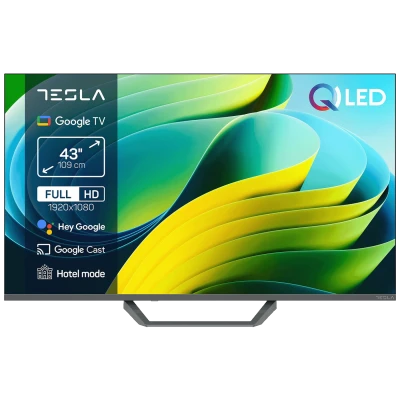 Tesla Televizor Smart QLED 4K UltraHD 43", Series 6, Google TV - Q43E665GFS