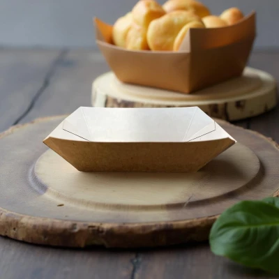 EP food tray bjelo/smedji 100x62x40mm  250 kom / paket