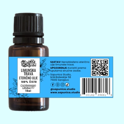 Eterično ulje Limunska trava - Cymbopogon Citratus 10 ml
