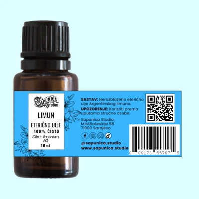 Eterično ulje limuna - Citrus limonum 10 ml