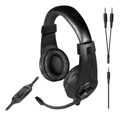 Slušalice sa mikrofonom SPEEDLINK LEGATOS za PC/PS5/PS4/Xbox Series X/S/Switch 2/Switch/OLED/Lite, black, SL-860014-BK
