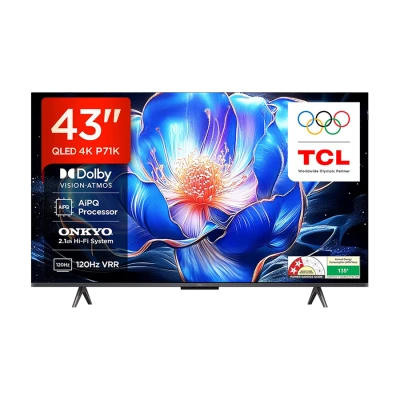 TV TCL 4K QLED 43P71K QLED 4K UHD Google Smart TV donosi vrhunski kontrast, živopisne boje i pametne funkcije uz Google TV i ugrađeni Google Assistant