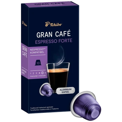 Tchibo Kapsule Gran Café Espresso Forte za Nespresso aparate, 10/1 - Gran Café Espresso Forte 10/1