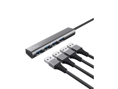 Trust Halyx USB-C to 4-portUSB-A 3.2 Gen1 Hub