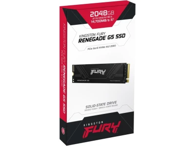 Kingston SSD 2TB NVMe M.2Fury Renegade,  PCIe 5.0R/W : 14700/14000MB/s