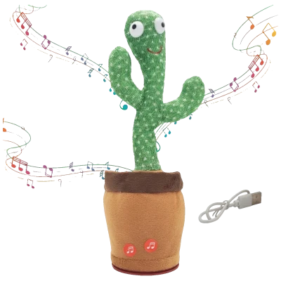 Extralink Igračka kaktus koji pleše i ponavlja riječi, LED efekti - Dancing Cactus Toy