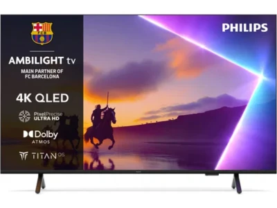 Philips 65''PUS8510 4K QledTitan OS; AMBILIGHT TV;Pixel Precise Ultra HD; Dolby Atmos