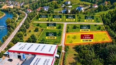 Zemljište Rajlovac Novi Grad Sarajevo 1518 m2