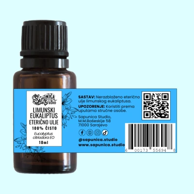 Eterično ulje limunski eukaliptus - Corymbia citriadora 10 ml