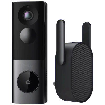 360 Smart Life Pametno kućno zvono sa kamerom, 5 Mpixel, WiFi - 360 Video Doorbell X3