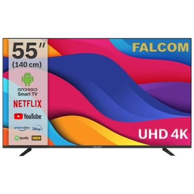 Falcom Televizor Smart LED TV 55" UHD ,Bluetooth ,WiFi, Android - TV-55LTF022SM