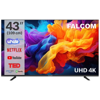 Falcom Televizor Smart LED TV 4K UltraHD  43", Bluetooth ,WiFi - TV-43LTF024SM WOS