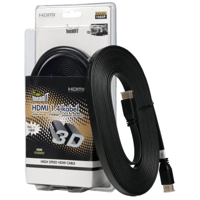MeanIT HDMI kabl, plosnati, 2.0 met, ver. 1.4, 3D, Ethernet - KFHDMI2