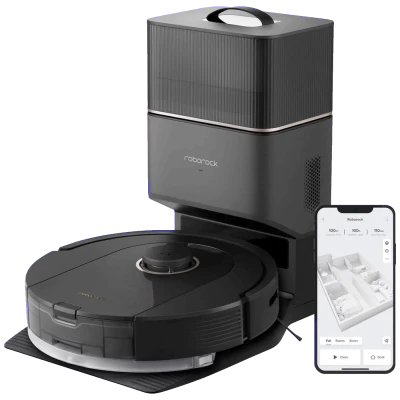 Roborock Robot usisavač sa stanicom za pražnjenje, 5200 mAh, WiFi - Q5 Pro+ Black