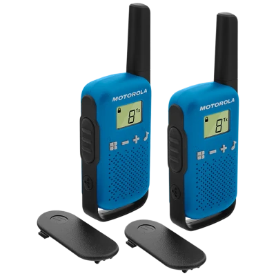 Motorola Walkie Talkie, domet 4 km, 16 kanala, plava - TLKR T42 BL