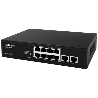 REDLINE PoE mrežni switch, 10 port RJ-45 , 8 PoE / 120W - RL-SP8610E