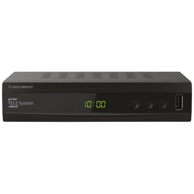 TELE System Prijemnik zemaljski, DVB-T/T2, H.265/HEVC, HDMI,Scart - TS Unico