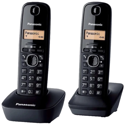 Panasonic Telefon bežični, sa dvije slušalice, 1.4" LCD display - KX-TGB612FXB