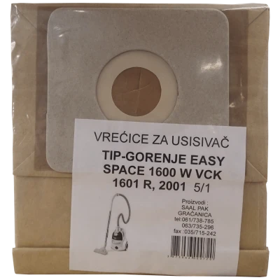 SAALPAK VREĆICE ZA USISIVAČ 5/1 EASY SPACE VCK 1600