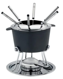 KELA Fondue set comore 11-dijelova lijevano željezo/plemeniti čelik-1232229 kela
