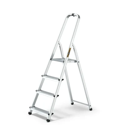 DRABEST ALUMINIJSKE LJESTVE KUĆNE 4 STEPENICE 125KG+GRATIS KUKA