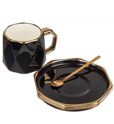 SET ŠOLJA ZA KAFU 6/1 CRNE DP3563