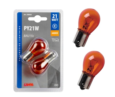 SIJALICA HALOGENA PY21W AMBER 12V21W 2/1