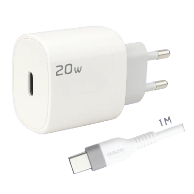 REDLINE Punjač sa USB-C kablom,  20W - GL20C+CC 1M