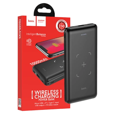 hoco. Punjač prijenosni, USB + bežični, 10000mAh - J50 Surf