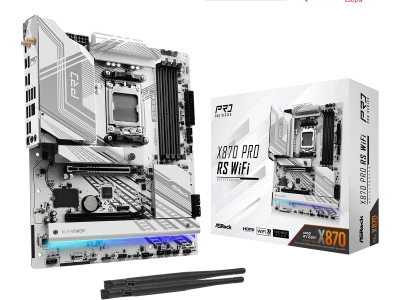 ASROCK MB X870 PRO RS WIFIAMD X870, 4xDDR5, 3xM.24xSATA, WIFI7, USB4, RAID, ATX, 2.5G LAN