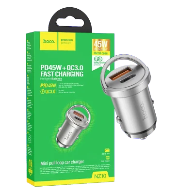 hoco. Auto punjač, brzi, PD45W+QC3.0 - NZ10 Handy